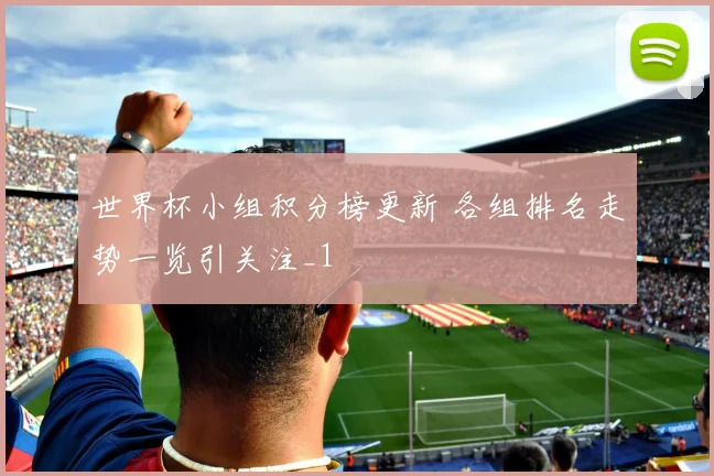 世界杯小组积分榜更新 各组排名走势一览引关注_1